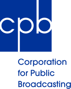 blue and white cpb logo