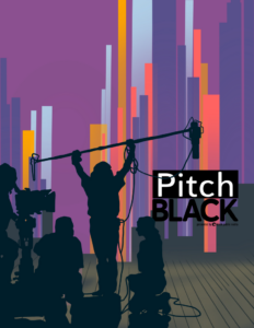 purple and orange pitchblack promotional poster