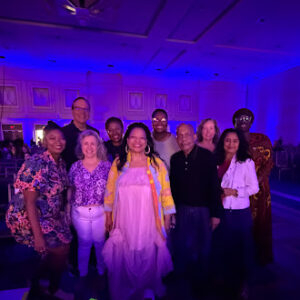 Fields-Cruz (top row, 2nd from left) with her PolicyLink homebase team